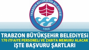 Trabzon Büyükşehir Belediyesi Personel Alımı