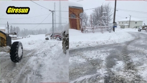 Giresun'da Kar Yağışı Okulları Tatil Ettirdi