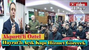 Ak Parti Hayrat Belediye Başkan Adayı Salih Öztel 