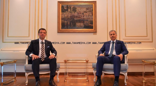 Vali Yerlikaya, iş insanı Koç ve SP İl Başkanı Sevim'den İmamoğlu'na tebrik ziyaretleri