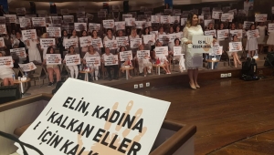 Başkan  Ayşe Aydın Şişmanoğlu' Kadına Şiddete Hayır Dedi  