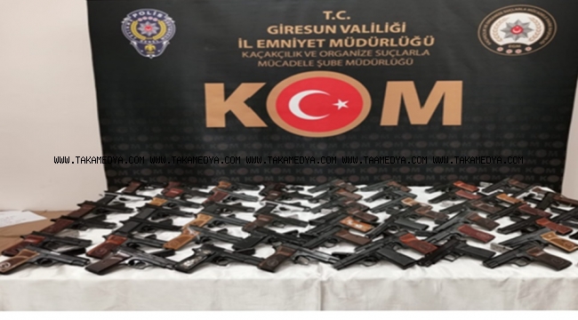 Rize'den İstanbul'a Kaçak Silah Sevkiyatına Giresun Emniyeti Dur Dedi