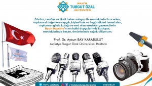 Prof. Dr. Aysun BAY KARABULUT'tab Basın Bayramı Mesajı