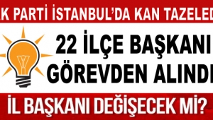  AK Parti İstanbul'da 22 ilçe başkanını görevden aldı