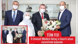 TÜMFED İstanbul Emniyet Müdürü Zafer Aktaş’ı Ziyaret etti. 