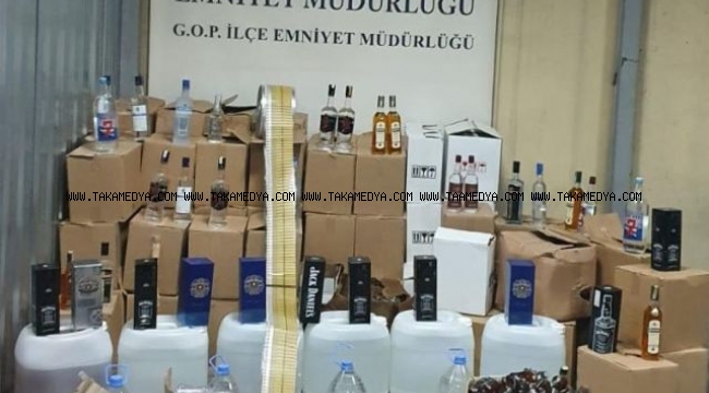 Emniyet'ten Kaçak içki ve Sahte alkol imalatını operasyon