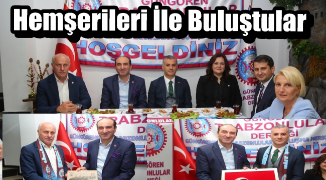 Başkan İbrahim Yılmaz' Düzköy ve Yomra Belediye Başkanını Ağırladı
