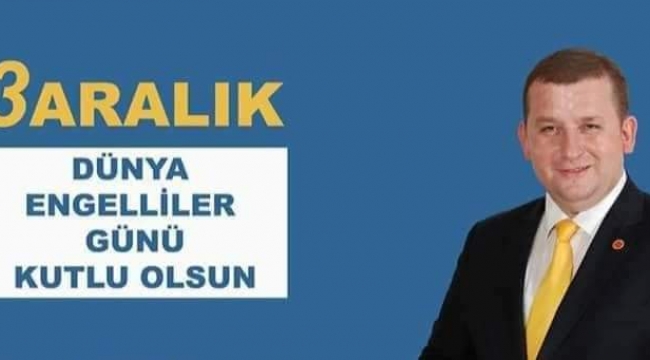 TÜMFED Başkanı Selami Aykut'3 Aralık Engelliler Günü Mesajı