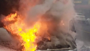  Tuzla'da araç yangını