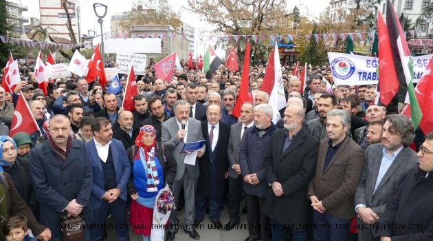 İsrail ve ABD Trabzon’da protesto edildi