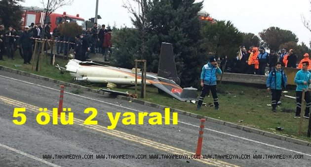 İstanbulda Helikopter Düştü