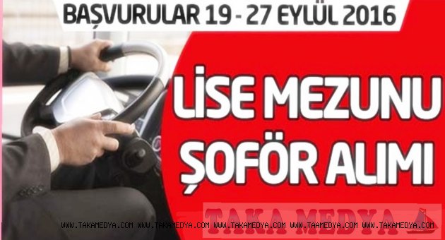 Kamu Kurumuna Uygulama Sınavıyla 121 Şoför Alınacak
