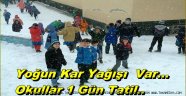 Trabzon Çaykara´da Okullar 1 Gün Tatil Edildi