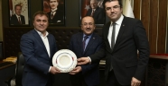 Gümrükçüoğlu, Gümüşhane Belediye Başkanı Çimen’i ziyaret etti
