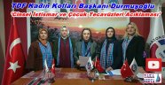 TDF Kadın Kolları Başkanı Asuman Sula Durmuşoğlu' Cinsel İstismar Ve Çocuk Tecavüzleri Son Bulsun