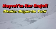Trabzon'da Okullara Kar Engeli