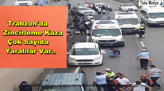 Trabzon'da Kaza Yaralılar Var
